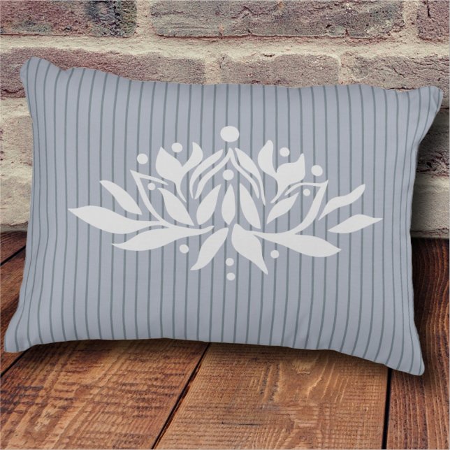 Customizable Flaming Lotus Flower Accent Pillow (Creator Uploaded)
