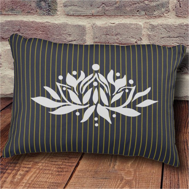 Customizable Flaming Lotus Flower Accent Pillow (Creator Uploaded)