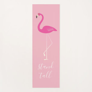 Customizable Flamingo with Cocktails on the Beach Yoga Mat