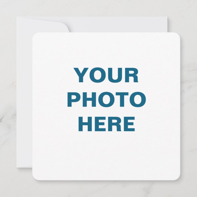 Customizable Flat Announcement Card (Front)