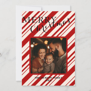 Customizable Flat Holiday Merry Christmas Card