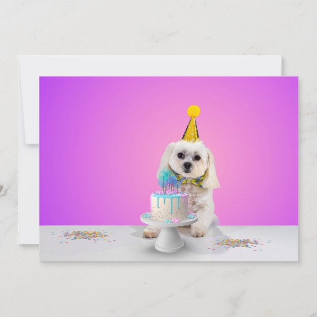 Customizable Flat Party Invitation Card 5x7 (Front)