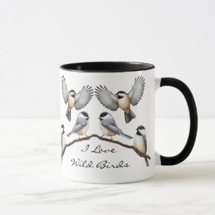 Customizable Flock of Chickadees Mug