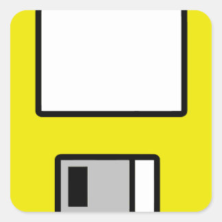 Customizable Floppy Disc Sticker