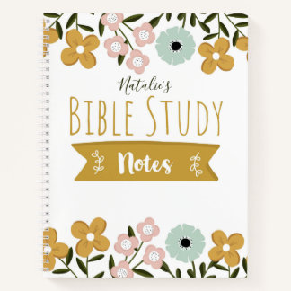 Customizable | Floral Bible Study Notebook