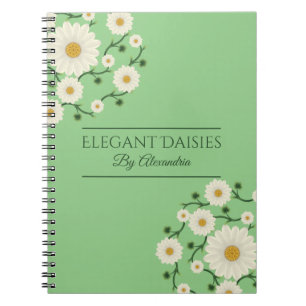 Customizable Floral Daisy Event Planner Notebook