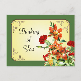 CUSTOMIZABLE floral flowers postcards