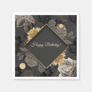 Customizable Floral Napkin