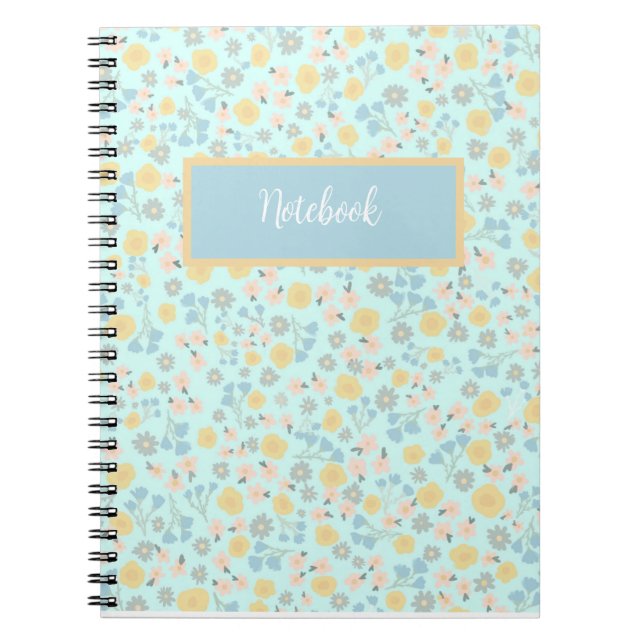 Customizable floral notebook (Front)