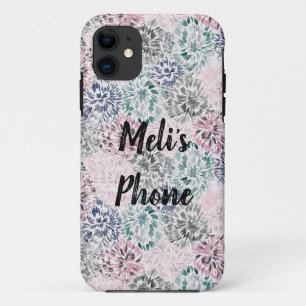 Customizable Floral Pastel  iPhone 11 Case