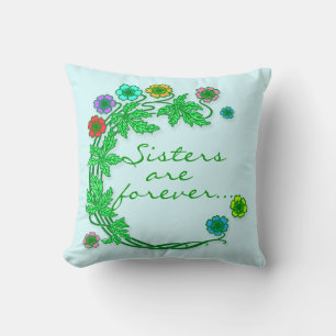 Customizable Floral Pillow