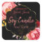 Customizable Floral Soy Candle Label