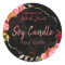 Customizable Floral Soy Candle Label