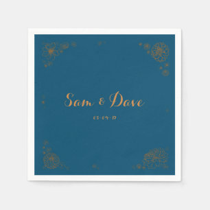 Customizable Floral Wedding Napkins