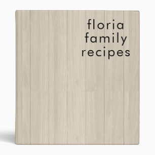 Customizable floria family recipes binder