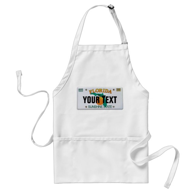 (Customizable) Florida License Plate Standard Apron (Front)