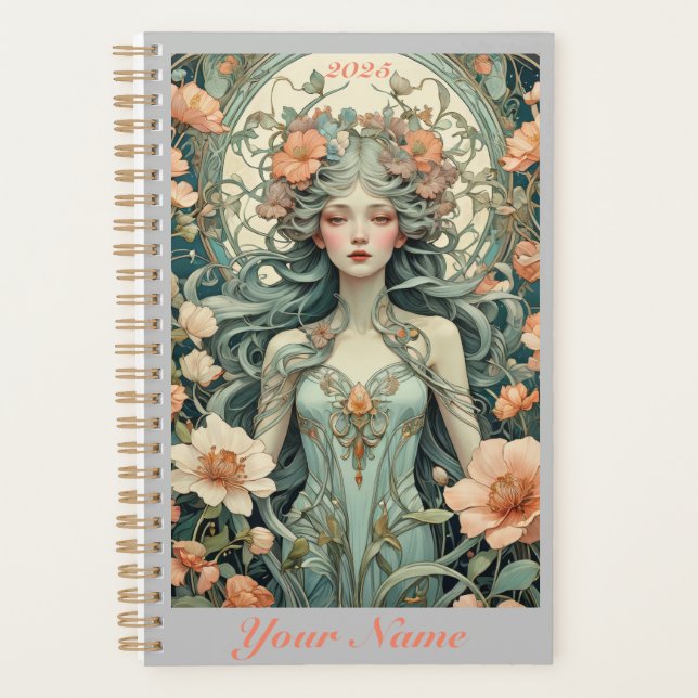 Customizable - "Flower Essence" Planner (Front)