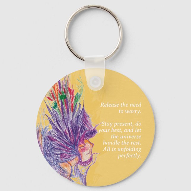 Customizable Flower Fairy Keychain (Front)