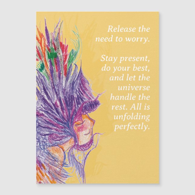 Customizable Flower Fairy Magnetic Card (Front)