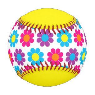 Customizable Flower Power Baseball