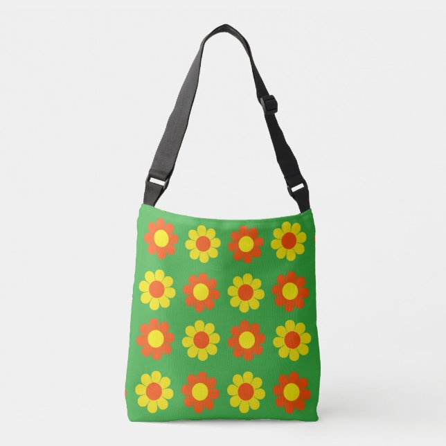 Customizable Flower Power Crossbody Bag (Front)