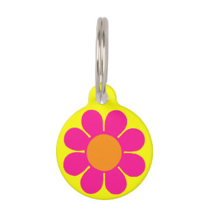 Customizable Flower Power Pet Tag