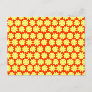 Customizable Flower Power Postcard