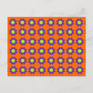 Customizable Flower Power Postcard