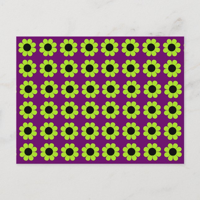 Customizable Flower Power Postcard (Front)