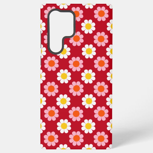 Customizable Flower Power Samsung Galaxy S22 Ultra Case (Back)