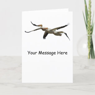 Customizable Flying Pelicans 2 Greeting Card
