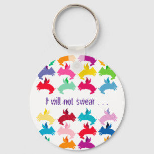 Customizable: Flying piggies Keychain