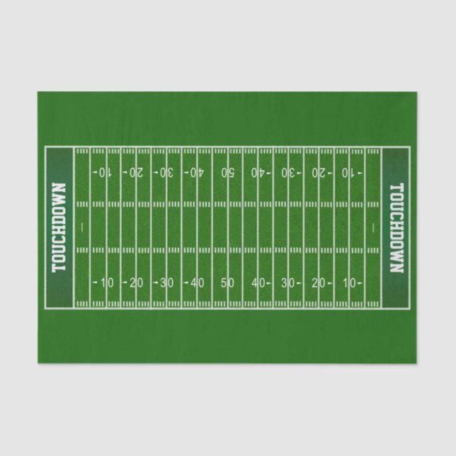 Customizable Football Field Gift Wrap Tissue Tissue Paper (Front)