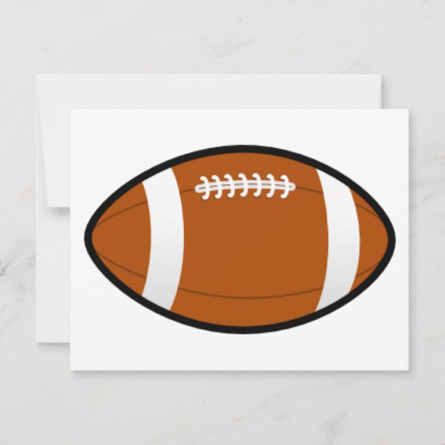 Customizable Football Invitations (Front)