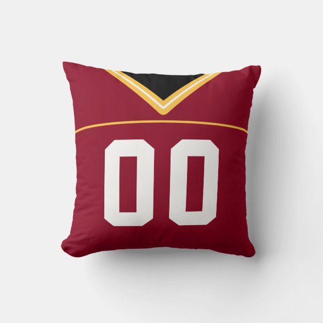 Customizable Football Jersey Pillow Cushion, LAX (Front)