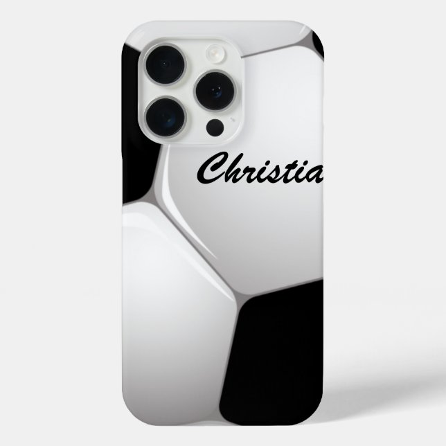 Customizable Football Soccer Ball Case-Mate iPhone Case (Back)