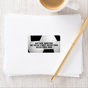 Customizable Football Soccer Ball Label