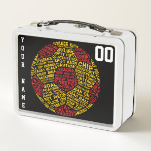 Customizable Football Soccer Ball Lunch Box