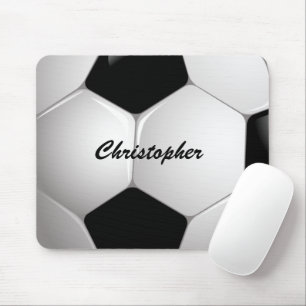 Customizable Football Soccer Ball Mouse Pad