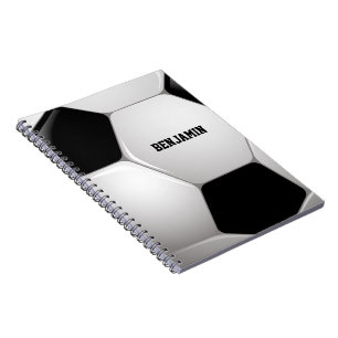 Customizable Football Soccer Ball Notebook