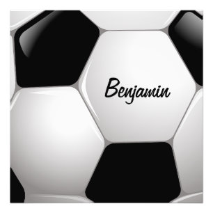 Customizable Football Soccer Ball Photo Print