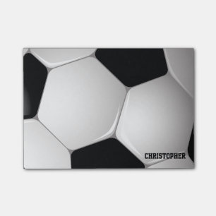 Customizable Football Soccer Ball Post-it Notes