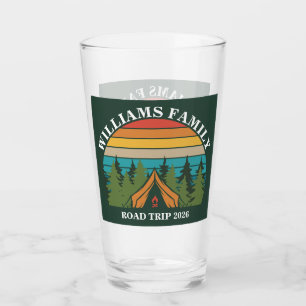 Customizable Forest friends Sunset Camping Tent Glass