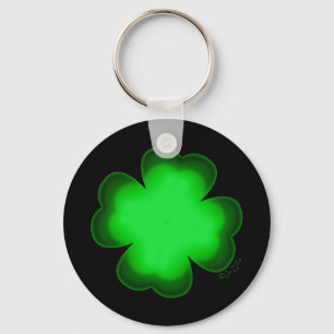 Customizable Four Leaf Clover Keychain