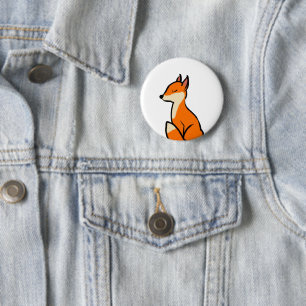 Customizable Fox 2 Inch Round Button