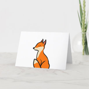 Customizable Fox Holiday Card