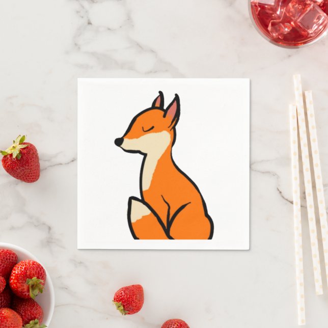 Customizable Fox Napkin (Insitu)