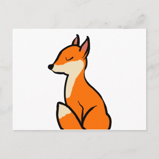 Customizable Fox Postcard (Front)