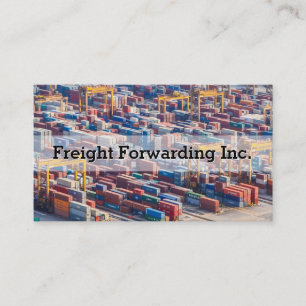 Customizable Freight Transport Container Business Card