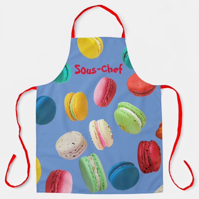 Customizable 'French Macarons' Apron (Front)